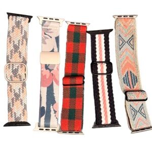 Set of 5 Patterned Watch Bands
